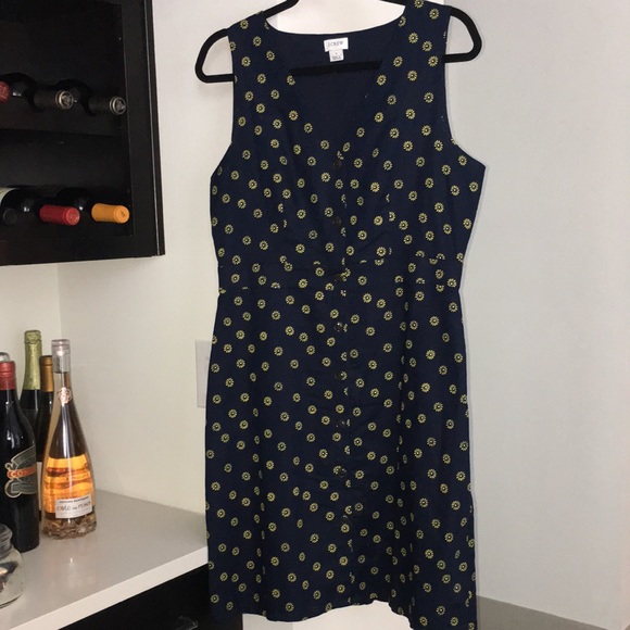 J. Crew Navy Daisy Dress - Picture 4 of 11